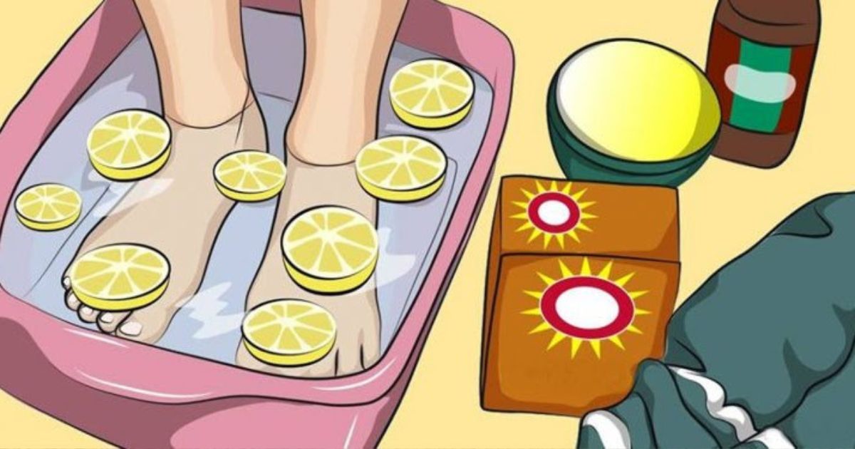 Le bain de pieds au citron qui vous aide à détoxifier tout votre corps