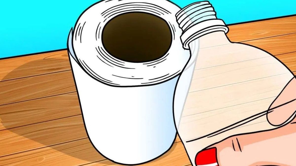 tremper papier toilette dans du vinaigre blanc pour désinfecter la salle de bain